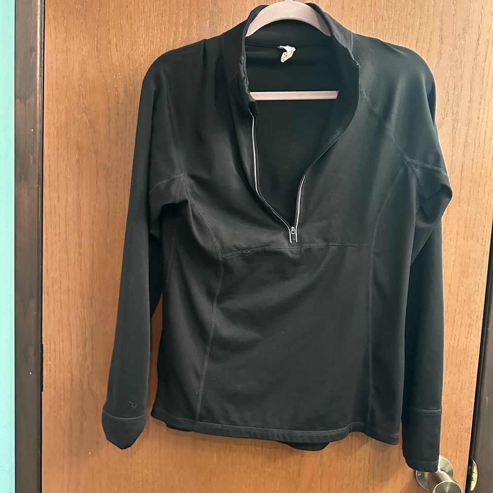 Ideology Black Quarter-Zip Pullover AS